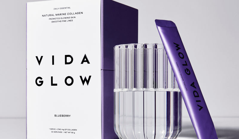 Vida Glow Natural Marine Collagen Blueberry flavour